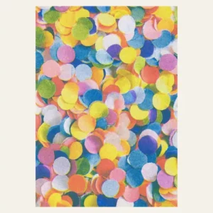 Carte Confettis en papier