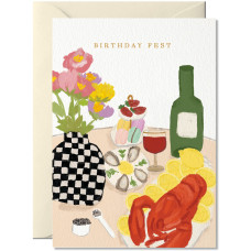 Carte Festin d'anniversaire