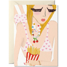 Carte Frites d'anniversaire