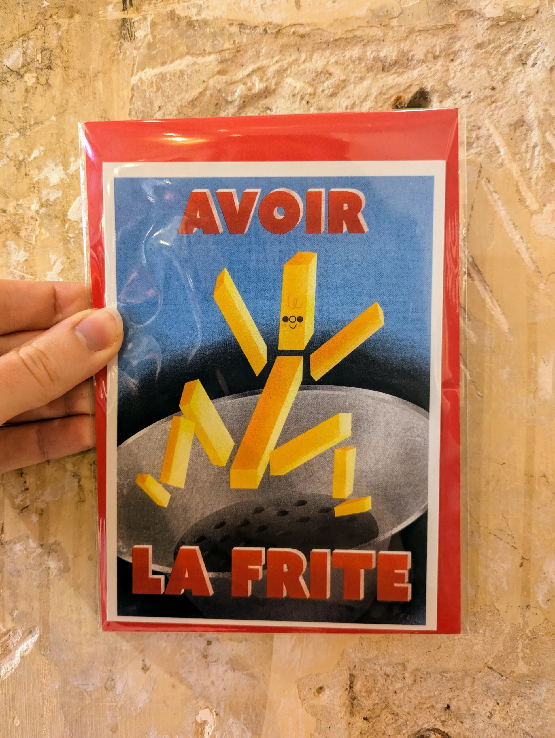 Carte postale Avoir la frite