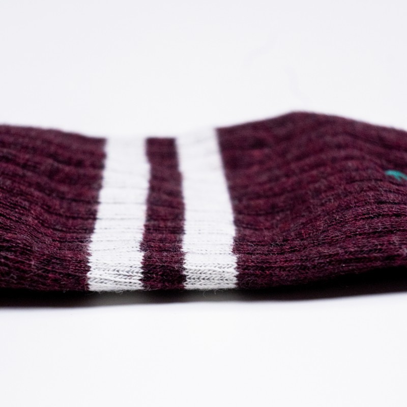 Chaussettes rétro Bordeaux – Image 3