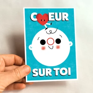 Carte postale Cœur sur toi