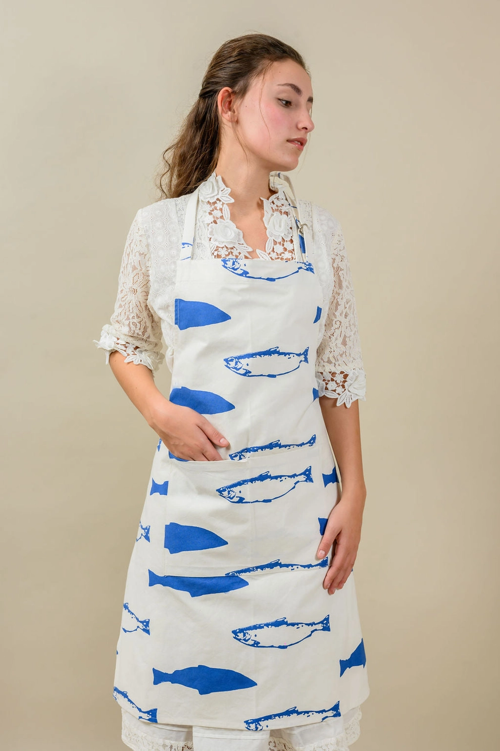 Tablier Poissons Bleus – Image 2
