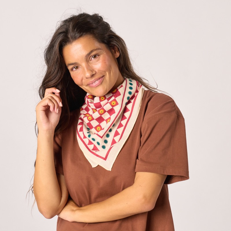 Petit Foulard Romane Ecru – Image 5