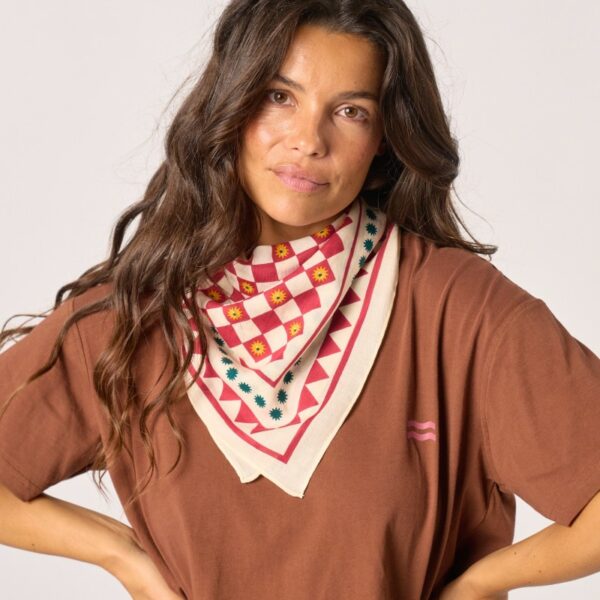 Petit Foulard Romane Ecru