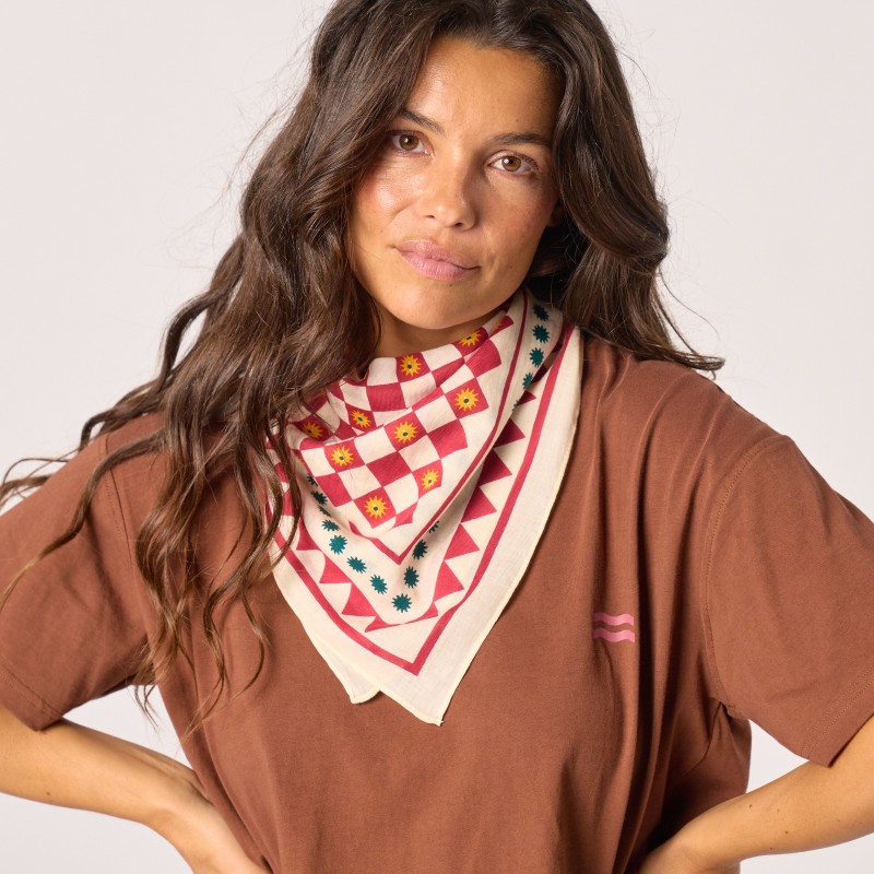 Petit Foulard Romane Ecru