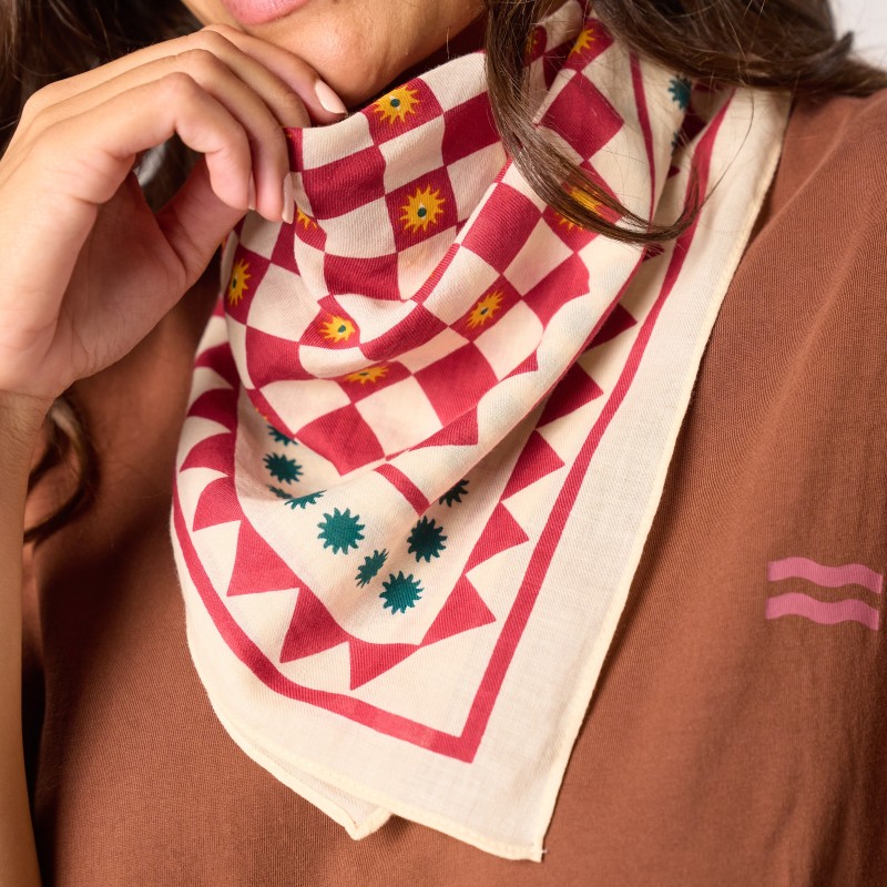 Petit Foulard Romane Ecru – Image 4