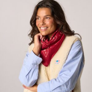 Petit Foulard Lise rouge