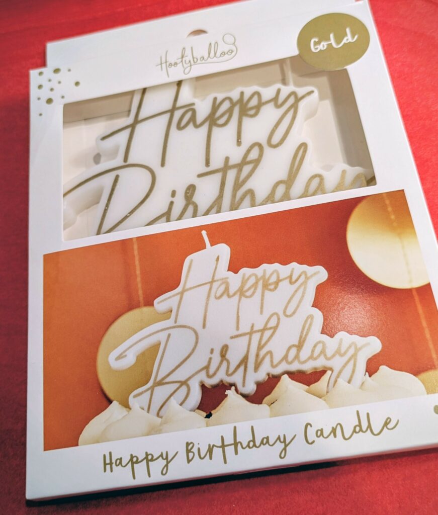 Bougie Happy Birthday