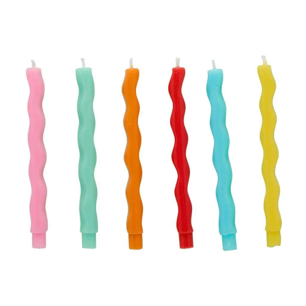 12 Bougies colorées