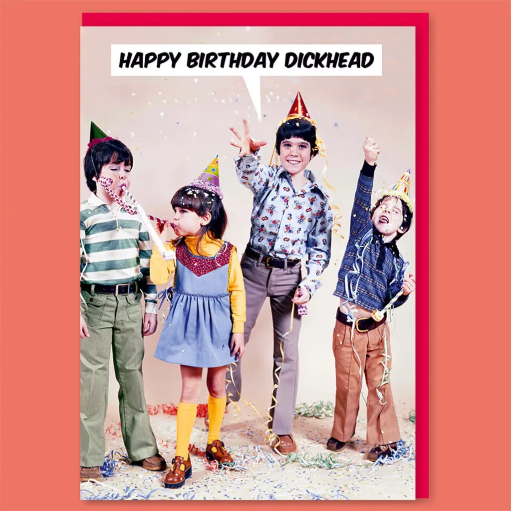 Carte postale Happy Birthday Dickhead