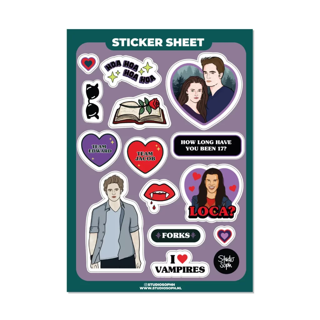 Planche de Stickers Twilight